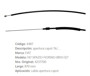Imagen de CABLE APERTURA DE CAPOT FIAT 147/SPAZIO/OGGI 820MM