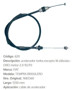 Imagen de CABLE DE ACELERADOR FIAT TEMPRA 1992 1350MM