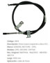 Imagen de CABLE DE FRENO TRASERO IZQUIERDO CHEVROLET CAPTIVA 1450MM