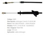 Imagen de CABLE EMBRAGUE CHEVROLET D40 1985/1988 720MM OJO Y TORNILLO