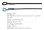Imagen de CABLE LIMITADOR TAPA TRASERA CHEVROLET S10 DER/IZQ 448MM
