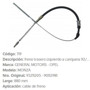 Imagen de CABLE DE FRENO TRASERO IZQUIERDO CHEVROLET MONZA 880MM
