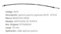 Imagen de CABLE PUERTA DELANTERA IZQ M-BENZ AXOR/ATEGO 713MM