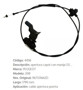 Imagen de CABLE DE CAPOT PEUGEOT 208 1790MM