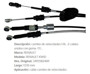 Imagen de CABLE SELECTOR DE CAMBIOS RENAULT KWID (2 CABLES) 1330MM