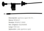 Imagen de CABLE APERTURA DE CAPOT RENAULT KWID 1350MM