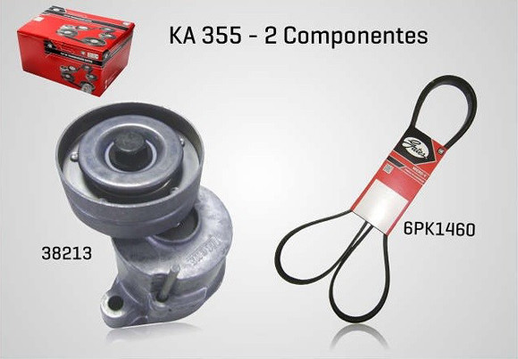 Imagen de KIT CORREA AUXILIAR Y TENSOR CHEVROLET CORSA/CELTA 1.4