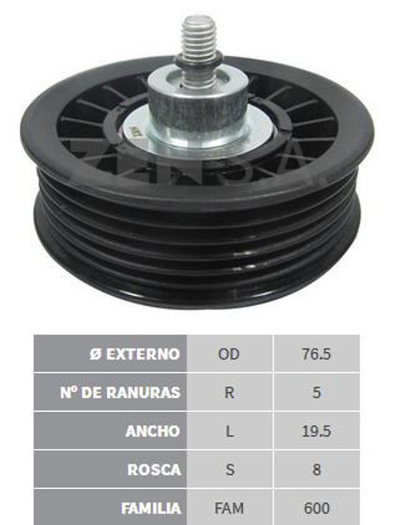 Imagen de TENSOR CORREA ALTERNADOR CHEVROLET AGILE/CELTA/CORSA 1.0/1.4