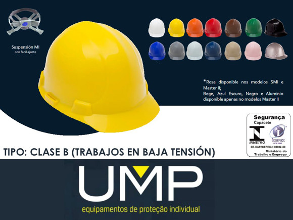 Imagen de CASCO SEGURIDAD AMARILLO MASTER I COMPL(C/ARNES Y BARBIJO)