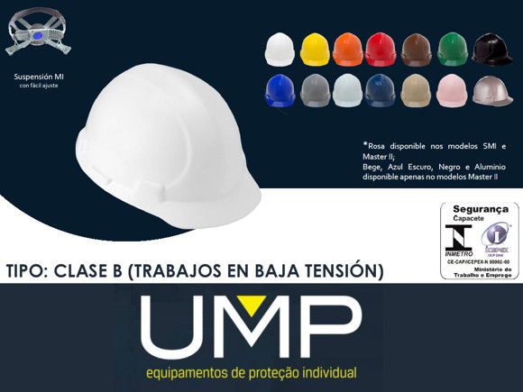 Imagen de CASCO SEGURIDAD BLANCO MASTER I COMPL (C/ARNES Y BARBIJO)