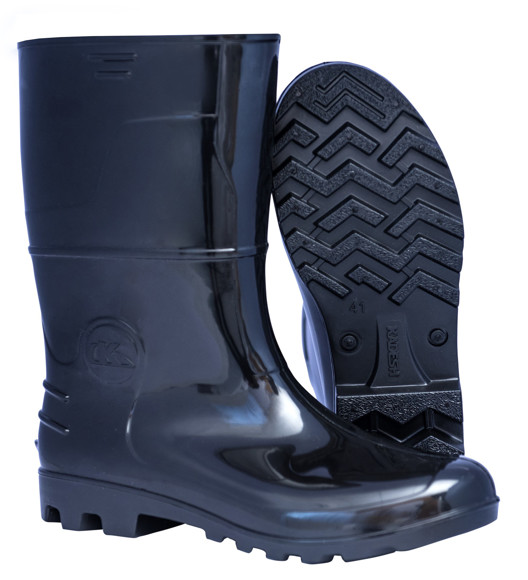 Imagen de BOTA PVC SAFETY CAÑA ALTA 33 CM CON FORRO COLOR NEGRO N°45