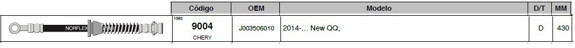Imagen de FLEXIBLE FRENO DEL CHERY QQ 2014 EN ADELANTE 430MM
