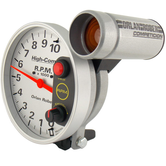 Imagen de TACOMETRO ELECTRONICO 12V CON TESTIGO ESCALA: 0-10000 RPM