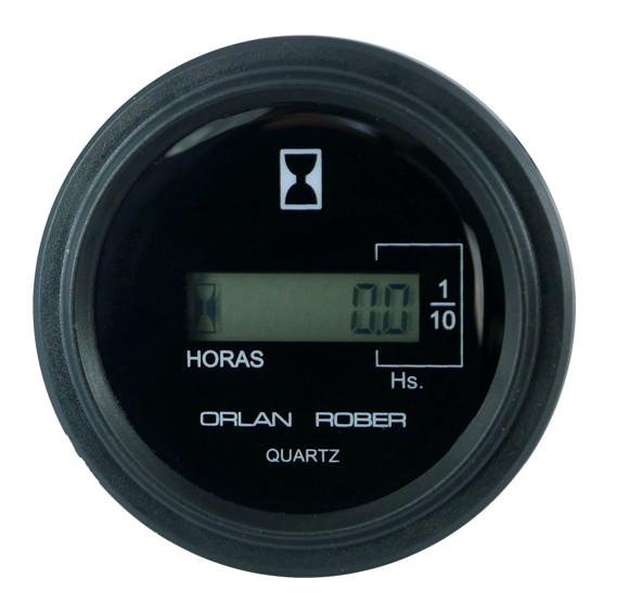 Imagen de CUENTA HORAS ELECTRICO DIGITAL (HORIMETRO) 12-24V DIAM: 52MM
