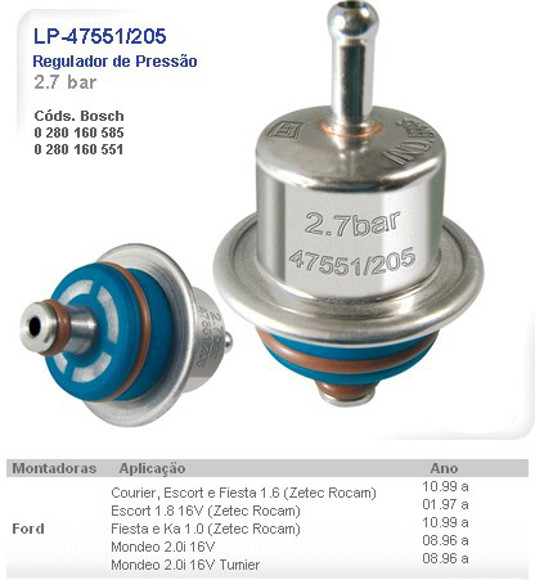Imagen de REGULADOR DE PRESION 2.7BAR FORD ESCORT/COURIER/FIESTA/KA