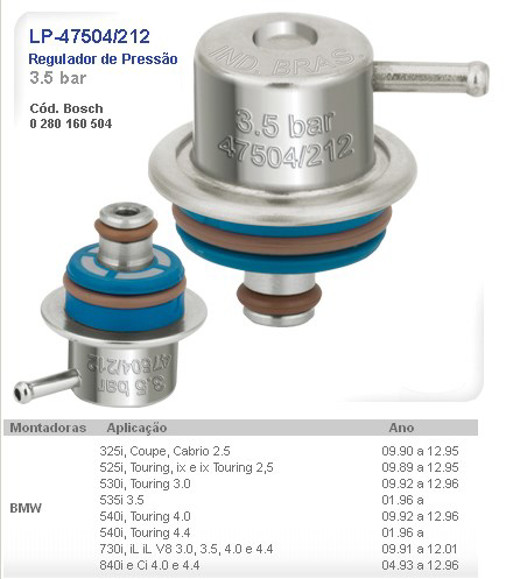 Imagen de REGULADOR DE PRESION 3.5BAR BMW 325I/525I/530I/540I/730I