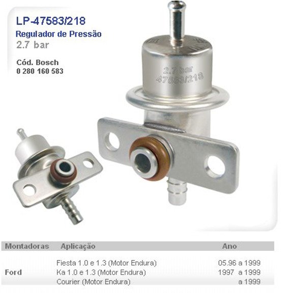 Imagen de REGULADOR DE PRESION 2.7BAR FORD FIESTA/KA 1.3 1996-1999