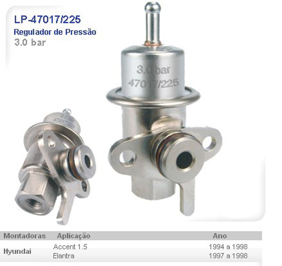 Imagen de REGULADOR DE PRESION 3.0BAR HYUNDAI ACCENT 1.5 1994-1998