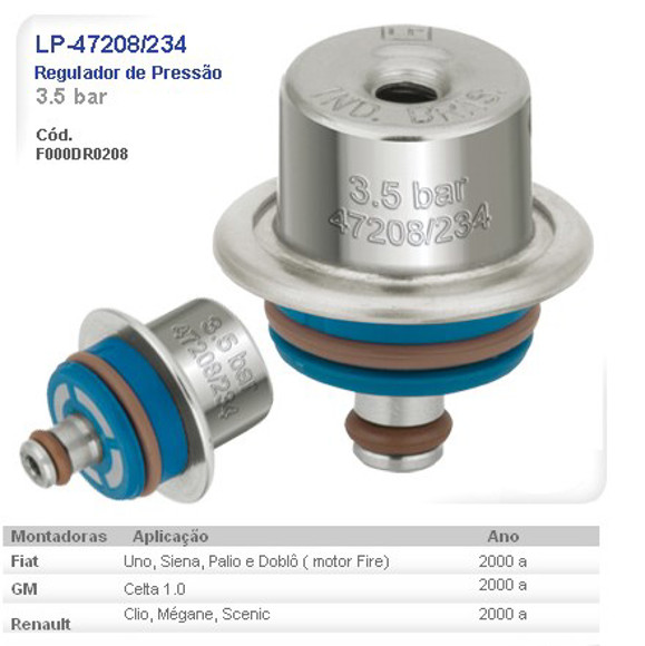 Imagen de REGULADOR DE PRESION 3.5BAR FIAT UNO/SIENA/PALIO FIRE 2000