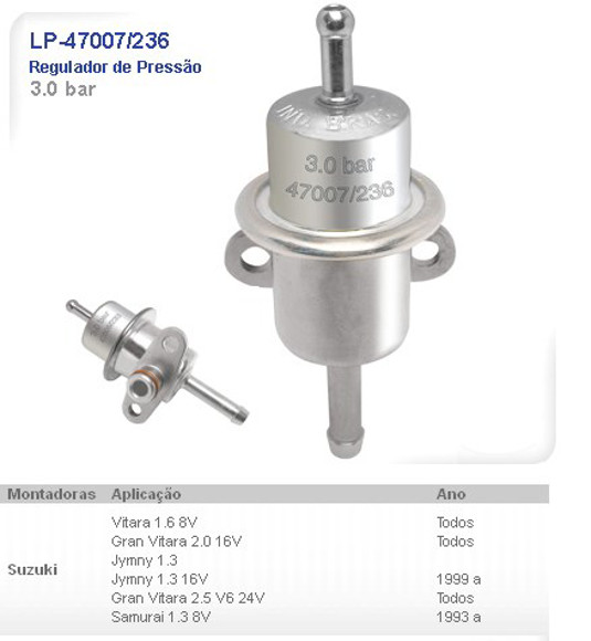 Imagen de REGULADOR DE PRESION 3.0BAR SUZUKI GRAND VITARA 2.0 16V