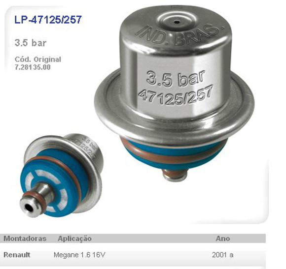 Imagen de REGULADOR DE PRESION 3.5BAR RENAULT MEGANE 1.6 16V 2001