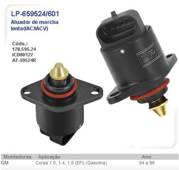 Imagen de ACTUADOR DE MARCHA LENTA CHEVROLET CORSA MONOPUNTO 1994-1996