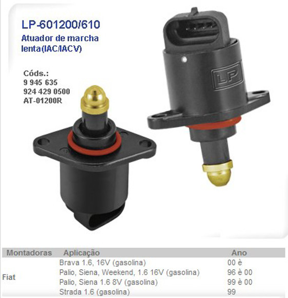 Imagen de ACTUADOR DE MARCHA LENTA FIAT PALIO/SIENA 1.6 1996-2000