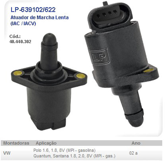 Imagen de ACTUADOR DE MARCHA LENTA VW POLO 1.6 2002 EN ADELANTE