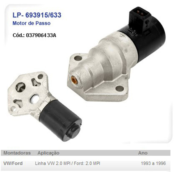 Imagen de ACTUADOR DE MARCHA LENTA FORD/VW 2.0 MPI 1993-1996