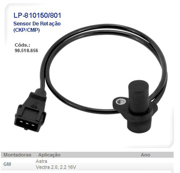 Imagen de SENSOR DE ROTACION CHEVROLET ASTRA 2.0I 16V/VECTRA 2.0/2.2I