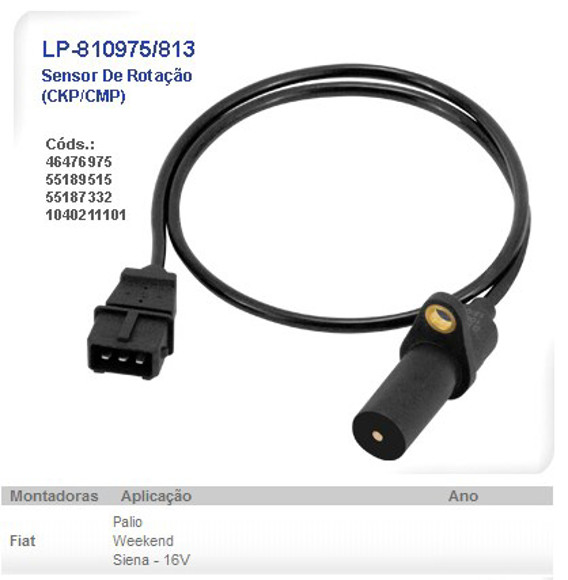 Imagen de SENSOR ROTACION FIAT PALIO/SIENA/STRADA/WEEKEND 1.6 16V 1996