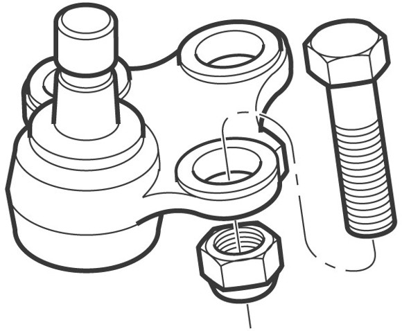 Imagen de ROTULA INFERIOR IZQUIERDA VW GOLF 4/BORA/BEETLE/AUDI A3