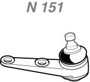 Imagen de ROTULA IZQUIERDA VOLKSWAGEN VW GOL/AMAZON/PARATI