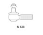 Imagen de PUNTERO MERCEDES BENZ ROSCA DERECHA 105MM M24X1,5
