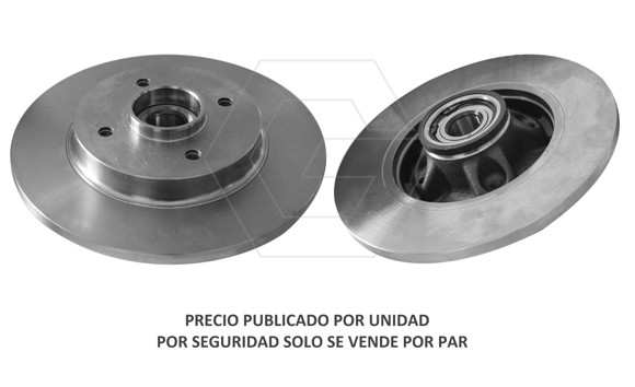 Imagen de DISCO DE FRENO TRAS. CITROEN BERLINGO/PEUGEOT PARTNER 2010-
