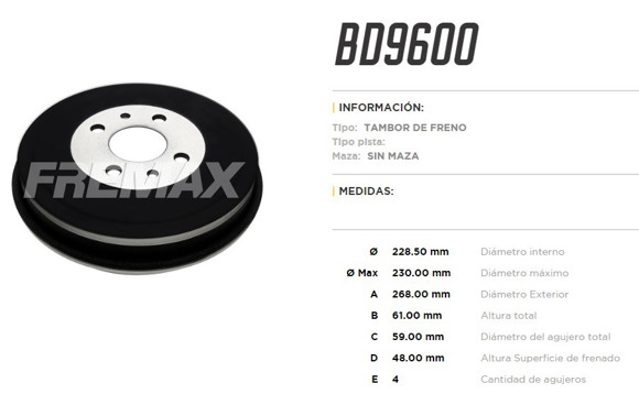 Imagen de CAMPANA DE FRENO FIAT STRADA 1998-/PALIO WEEKEND