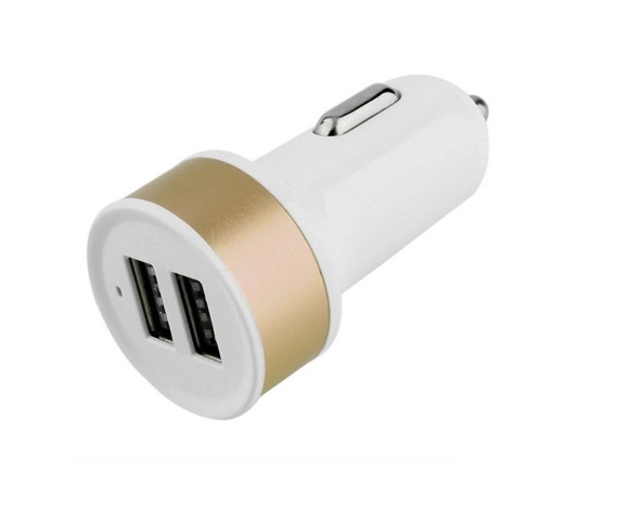 Imagen de ADAPTADOR CARGADOR DE USB CON 2 CONEXIONES PARA AUTO