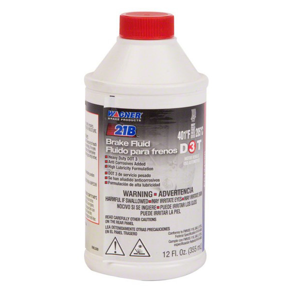 Imagen de LIQUIDO DE FRENO WAGNER EXTRA-HD DOT 3 355ML (AMARILLO)