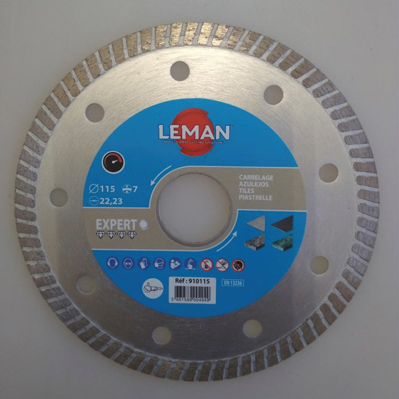 Imagen de DISCO DIAMANTADO LEMAN 115X1,2X7X22,23MM