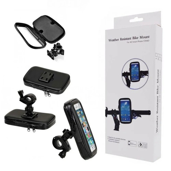 Imagen de SOPORTE DE CELULAR IMPERMIABLE PARA BICICLETA O MOTO 360°