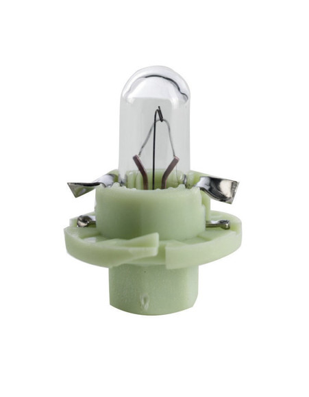 Imagen de LAMPARA 24V 1,4W BX8,4D BAX BASE COLOR VERDE CLARO