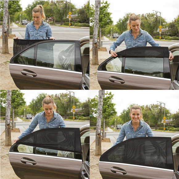 Imagen de PAR DE COBERTORES/PARASOLES PARA VENTANA DEL AUTO