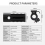 Imagen de LUZ LINTERNA LED PARA BICICLETA A BATERIA RECARGABLE