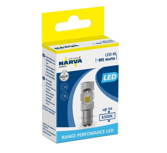 Imagen de LAMPARA PARA MOTO LED M5 12V 6W P15D-25-1 6500K ALTA/BAJA