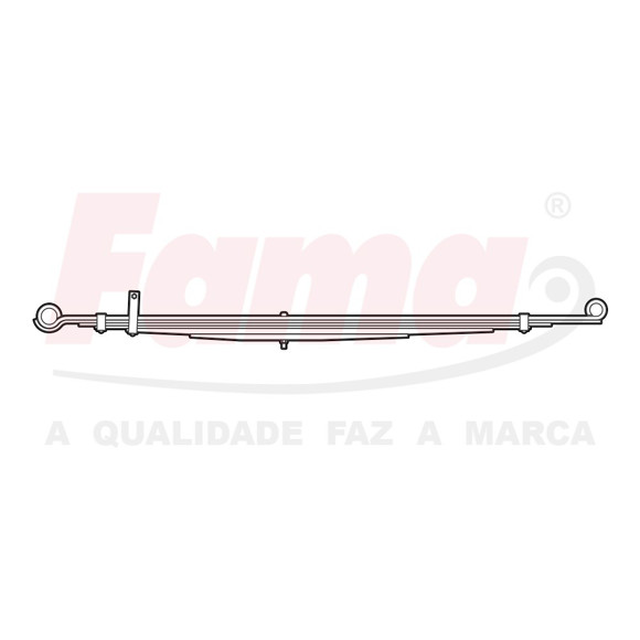 Imagen de ELASTICO TRASERO MITSUBISHI L200 TRITON 2011 EN ADELANTE