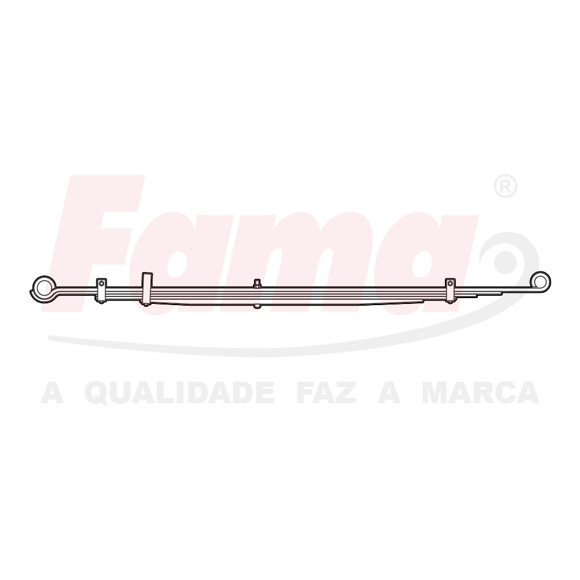 Imagen de ELASTICO TRASERO MITSUBISHI L200 2008/2011