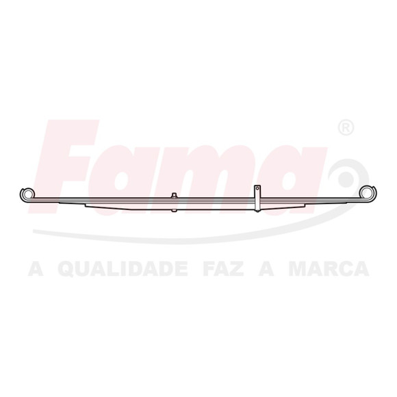 Imagen de ELASTICO TRASERO TOYEOTA HILUX 2.8 1997/98 (ARG)