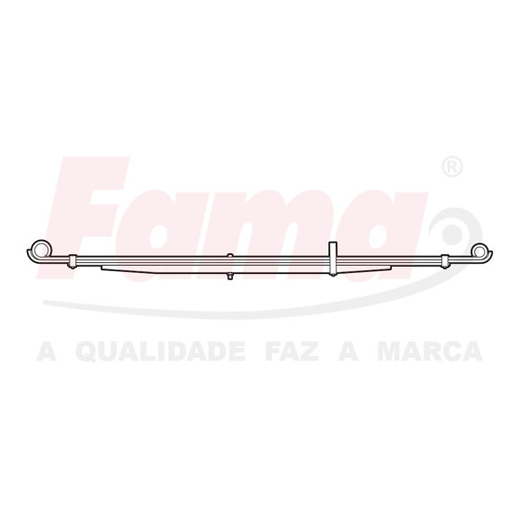 Imagen de ELASTICO TRASERO TOYOTA HILUX 2.8 1999 EN ADELANTE (ARG)