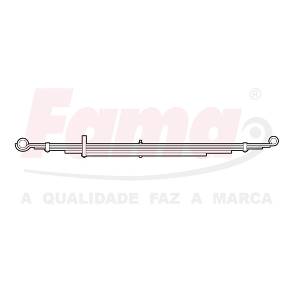 Imagen de ELASTICO TRASERO TOYOTA HILUX 2007 EN ADELANTE