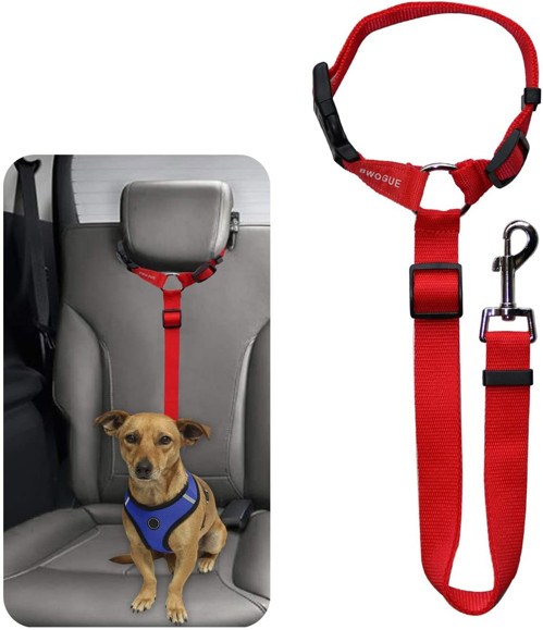 Imagen de CORREA AJUSTABLE PARA LLEVAR MASCOTA PERRO/GATO EN EL AUTO